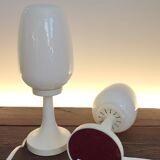 Lampes de table Space Age blanches, années 1960