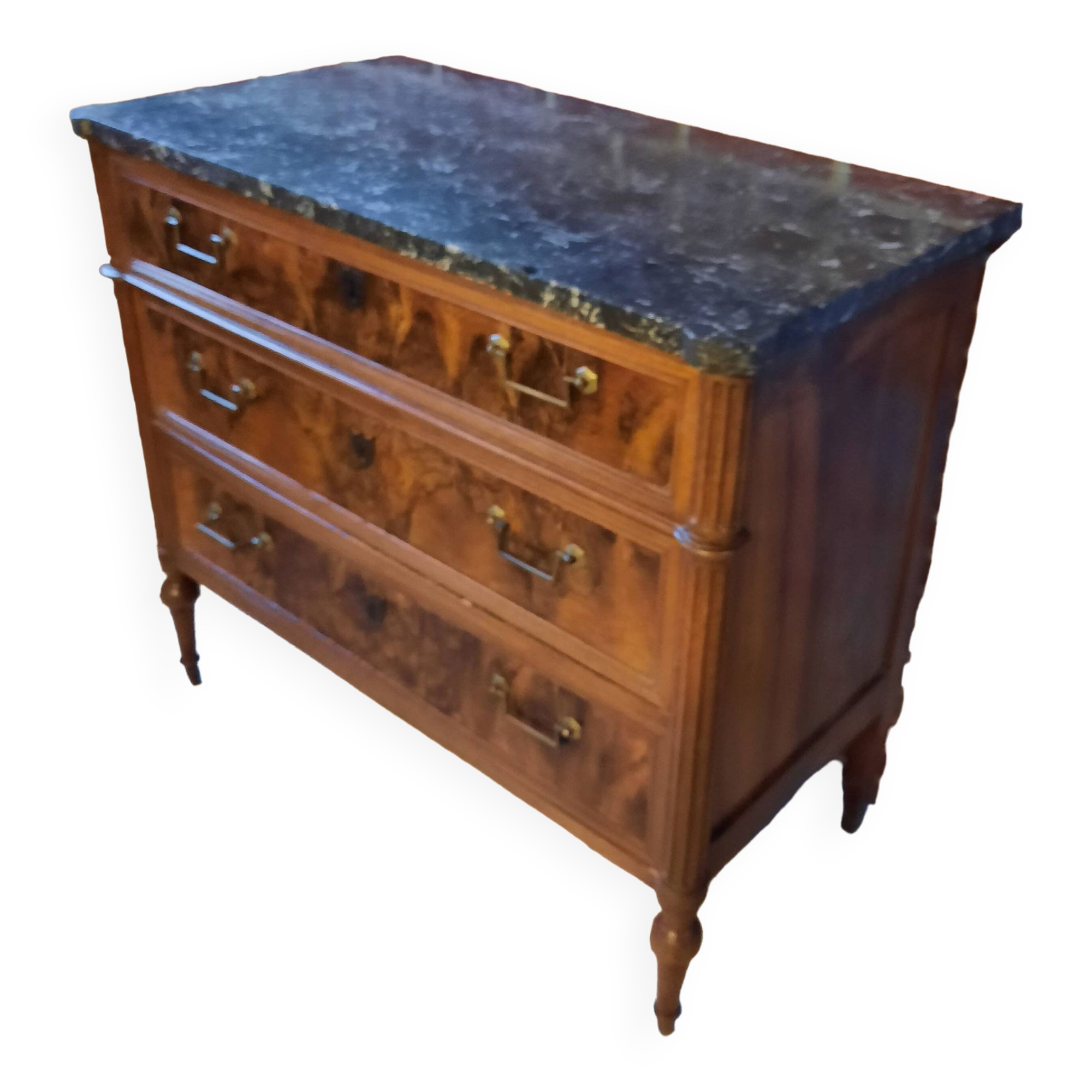 Louis XVI period mahogany chest of drawers
