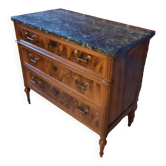 Louis XVI period mahogany chest of drawers