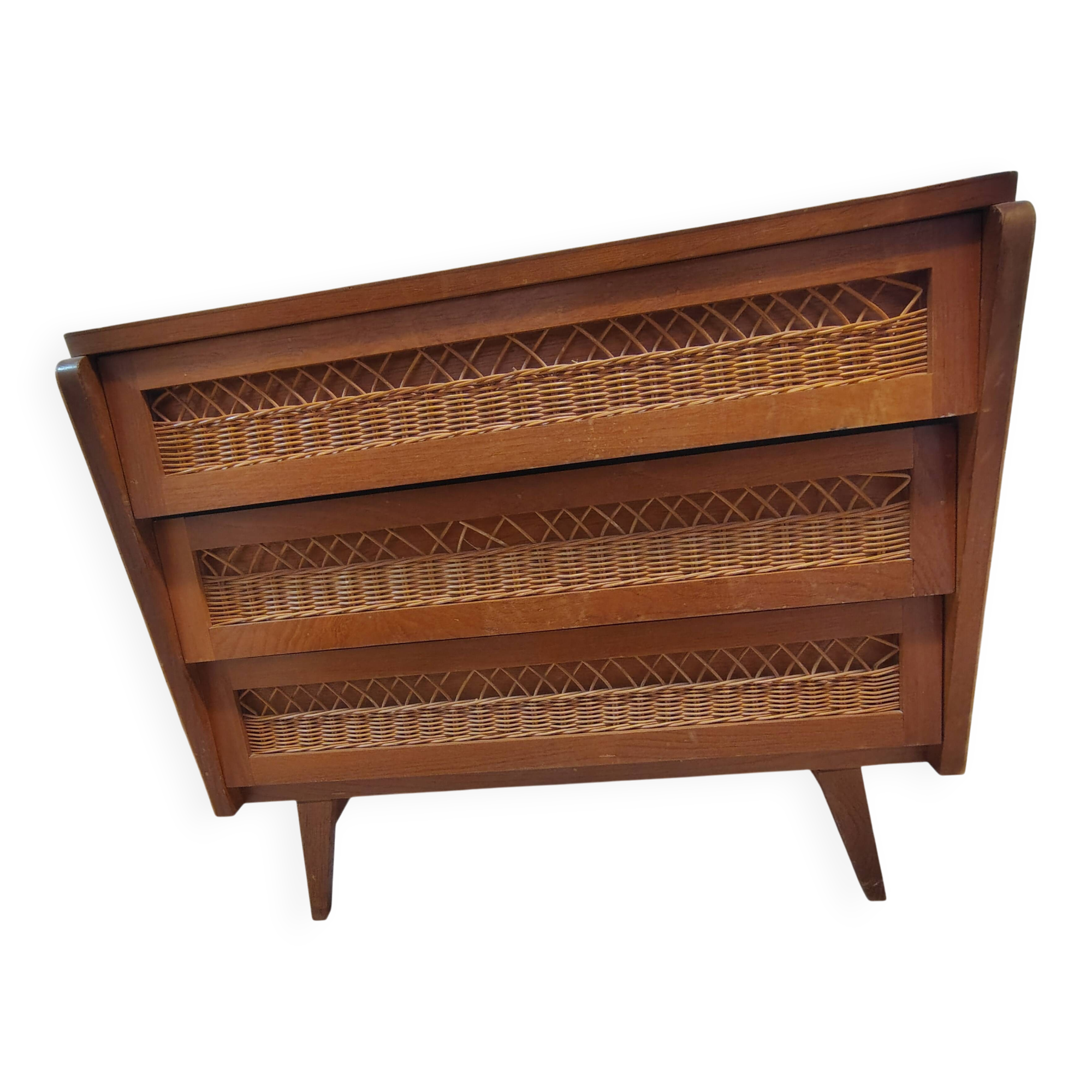 Commode rotin