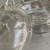 Vintage glass butter tray