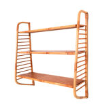 Modular vintage rattan shelf
