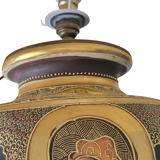 Handmade Asian style lamp in ceramic