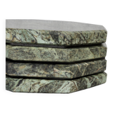Set of 4 - Angelo Indian Green Chunky Octagonal Marble Coasters