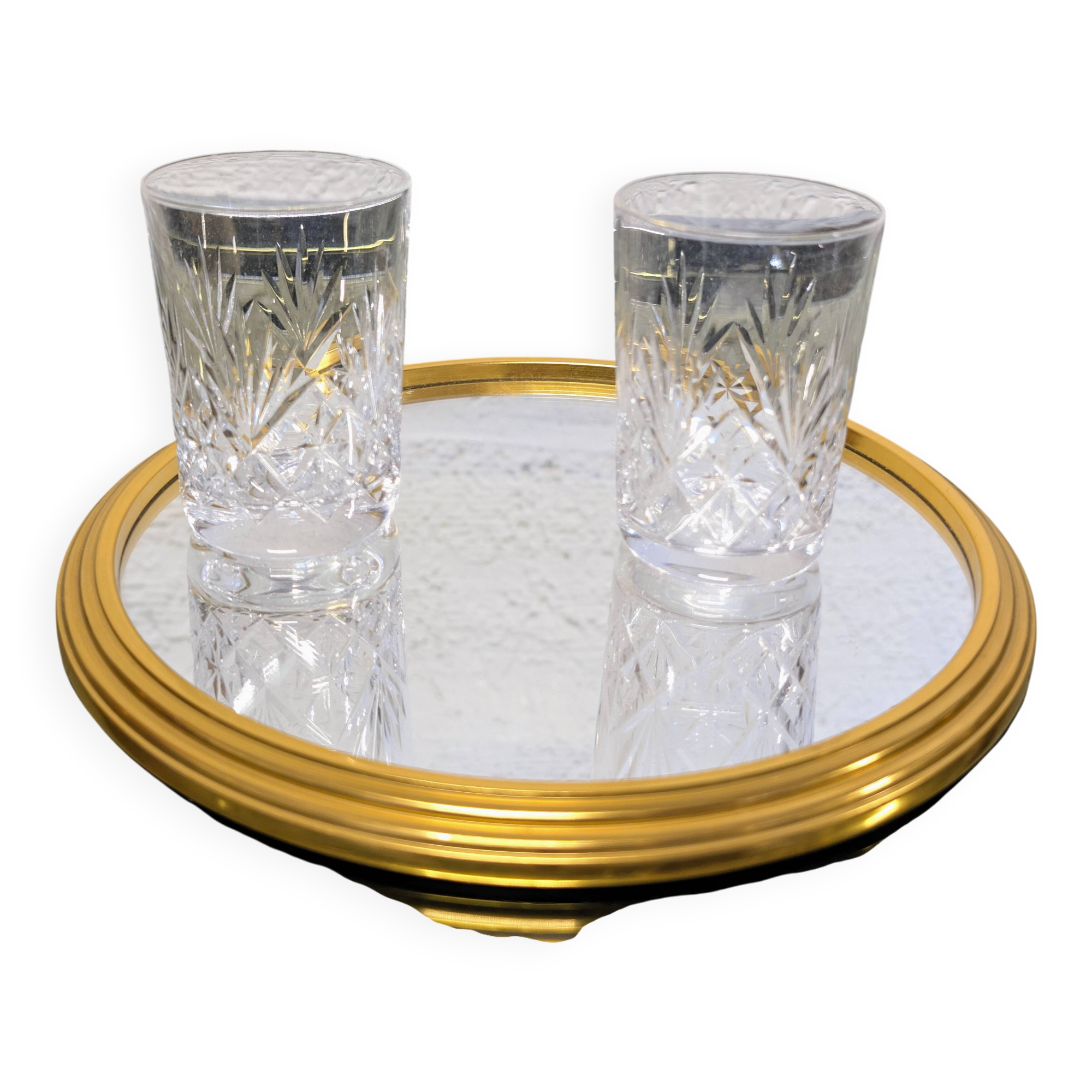 Art Deco mirrored tray