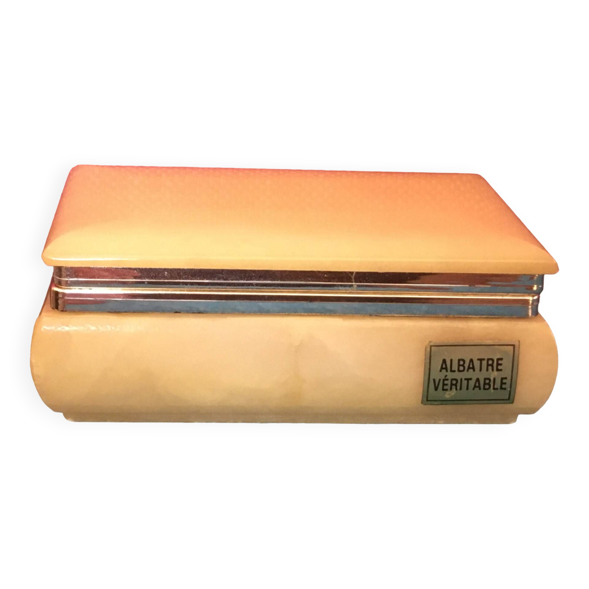 Light yellow alabaster box
