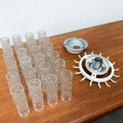 Lampe Plafonnier en Verre Allemande du Milieu du Siècle par Doria Leuchten, années 1960