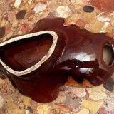 Vintage ceramic bowl / pocket bowl attributed to Vallauris.