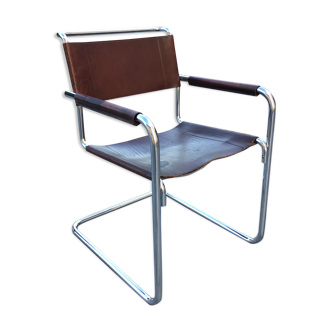 Fauteuil Mart Stam cantilever modèle S34 années 1970