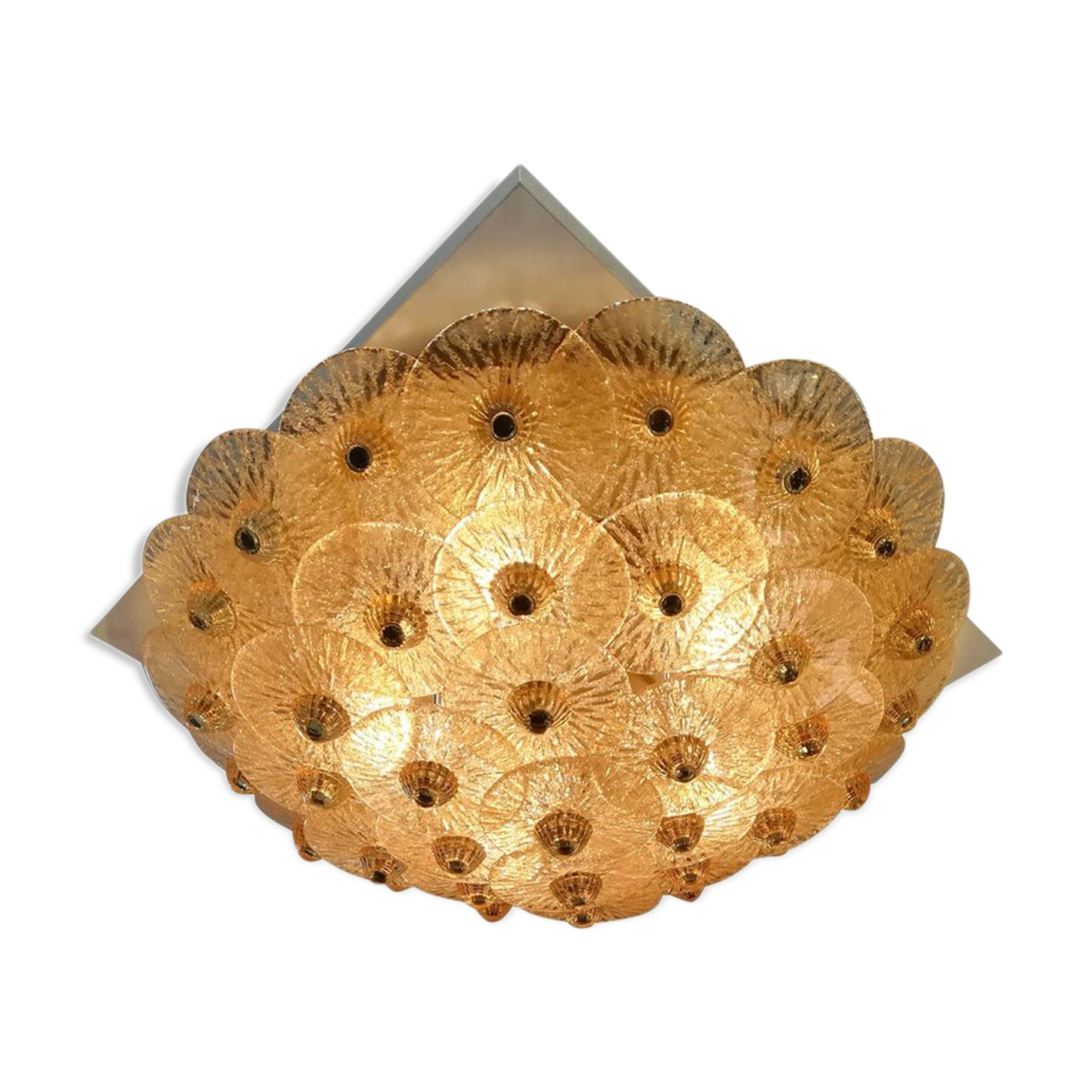 Murano gold model medium glass discs