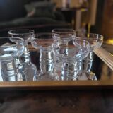 6 modernist bowls in solid glass (1970s)