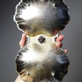 Vintage 50-70 light gold metal double shell server