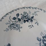 PLATE Saint Amand hamage faience old flowers ACACIA 299112