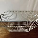 Old large metal basket/basket - laundry basket