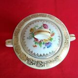 Limoges porcelain sugar vase patterns flowers