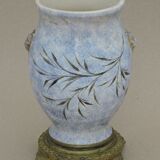 Vase in earthenware butterfly decoration