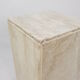 Italian travertine side table or pedestal, 1980's