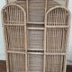 Vintage folding wicker furniture in its original condition