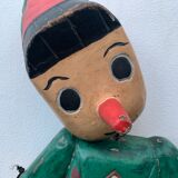 Pinocchio articulated wooden puppet, height 81 cm