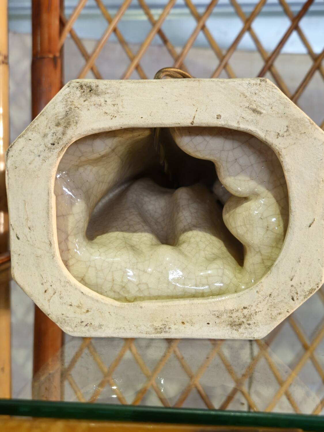 Lampe Céramique Art Déco 1930 Signé Fontinelle