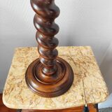 Vintage turned wooden lamp base – France 1950-60