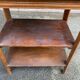1950s Art Deco solid wood shelf with drawer