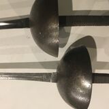 Paire d'epee d'escrime d'entraînement 19eme siecle