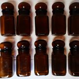 Amber glass jar