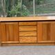 Vintage Scandinavian oak sideboard from the 1980s.
