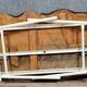 Brutalist dining table in wood and iron, 20th century