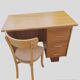 Desk and chair in blond oak 1950s/1960s