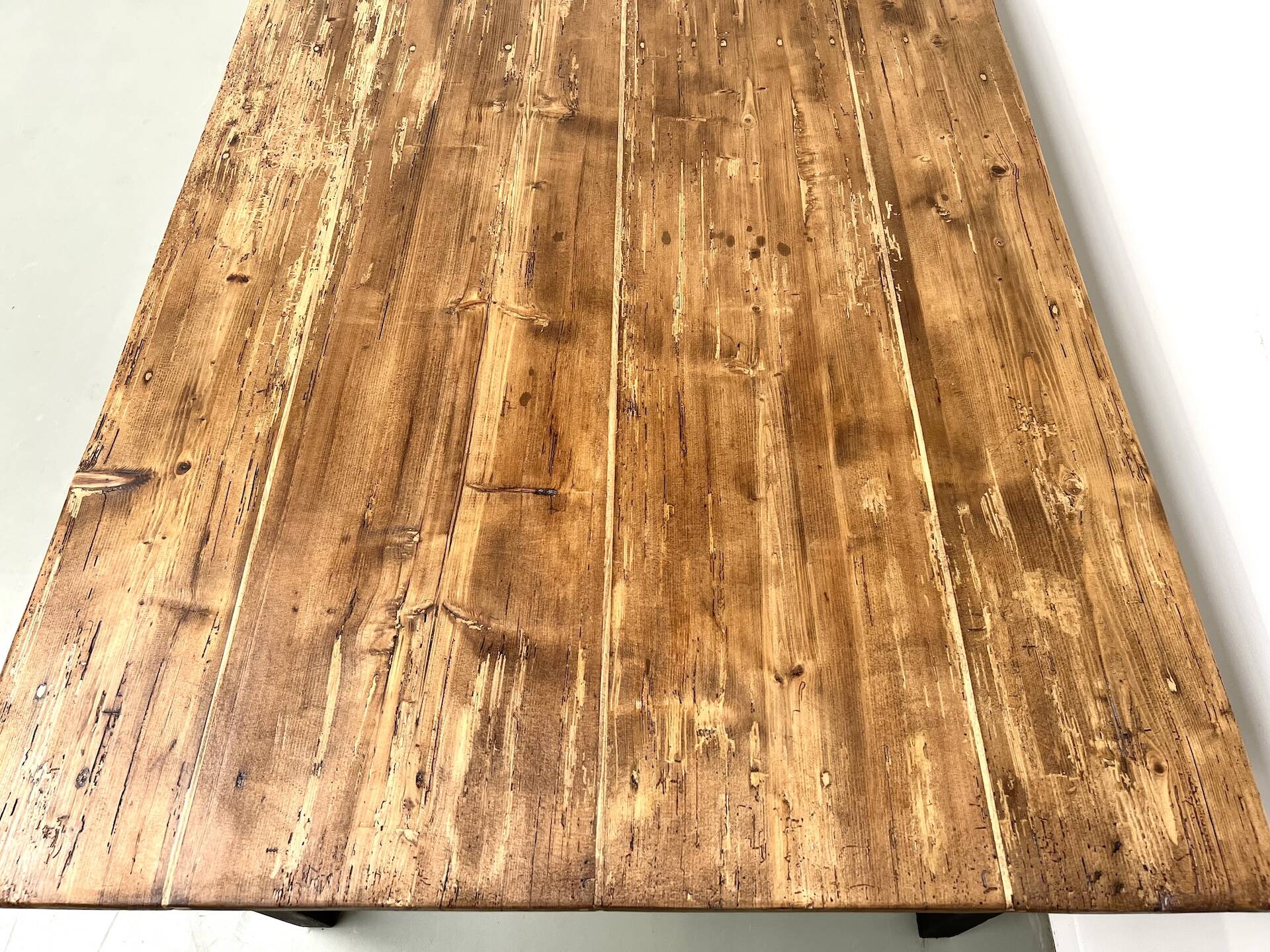 Table de ferme en pin, années 50