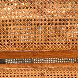 Old cane basket sofa
