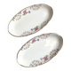 Lot de 2 raviers Sarreguemines modèle Béarn fleurs roses et bleues