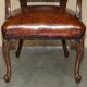 Restored leather office chair, Victorian era