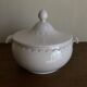 Neo-classical soup tureen Festons Pierre Motton Gien earthenware 1970