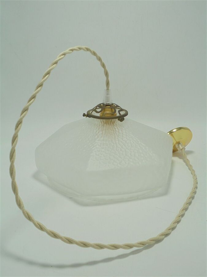 Satin glass pendant lamp