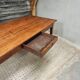 Antique dining table, rural oak table 90 x 200 cm