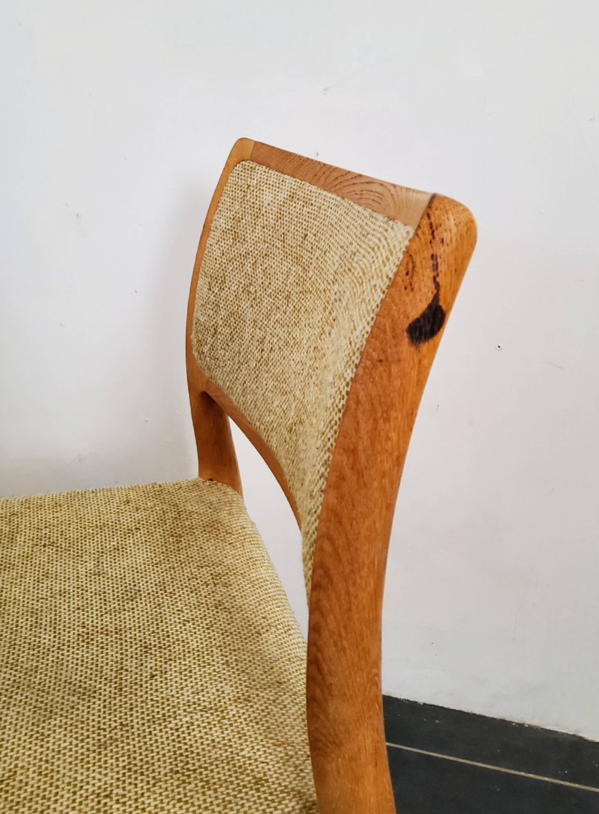 4 Scandinavian chairs model 80 by Niels O. Møller, Denmark