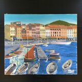 Tableau port de St Tropez
