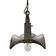 Suspension miroir vintage industrielle par Esla