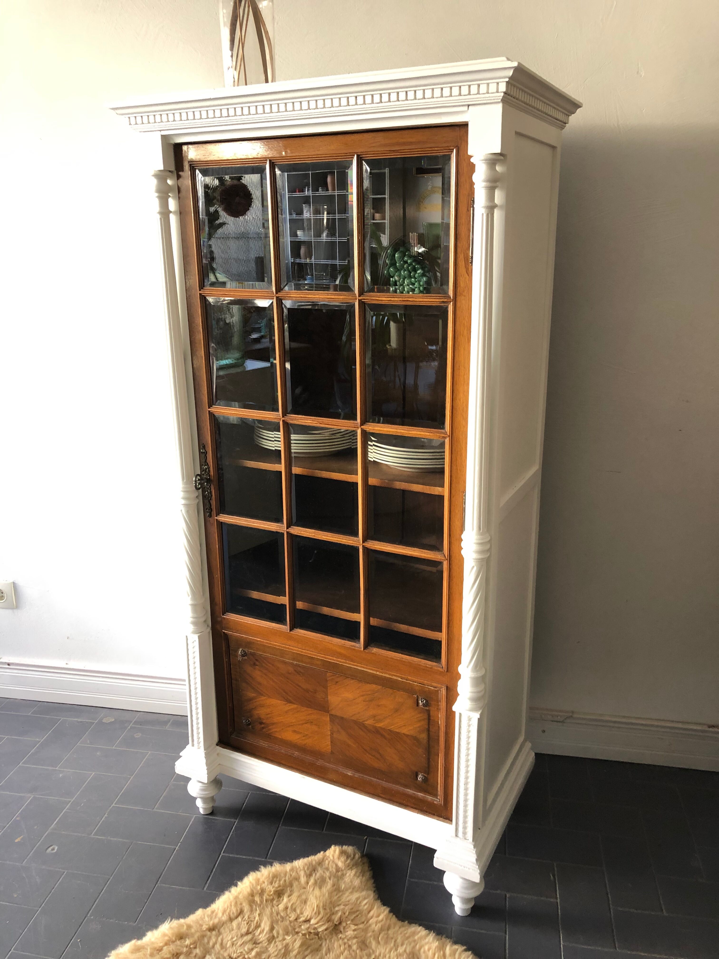 Glass cabinet, chic country cloaker