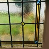 Separation door with an Art Deco window imposter 1900