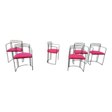 6 chairs from the 80s, metal structure