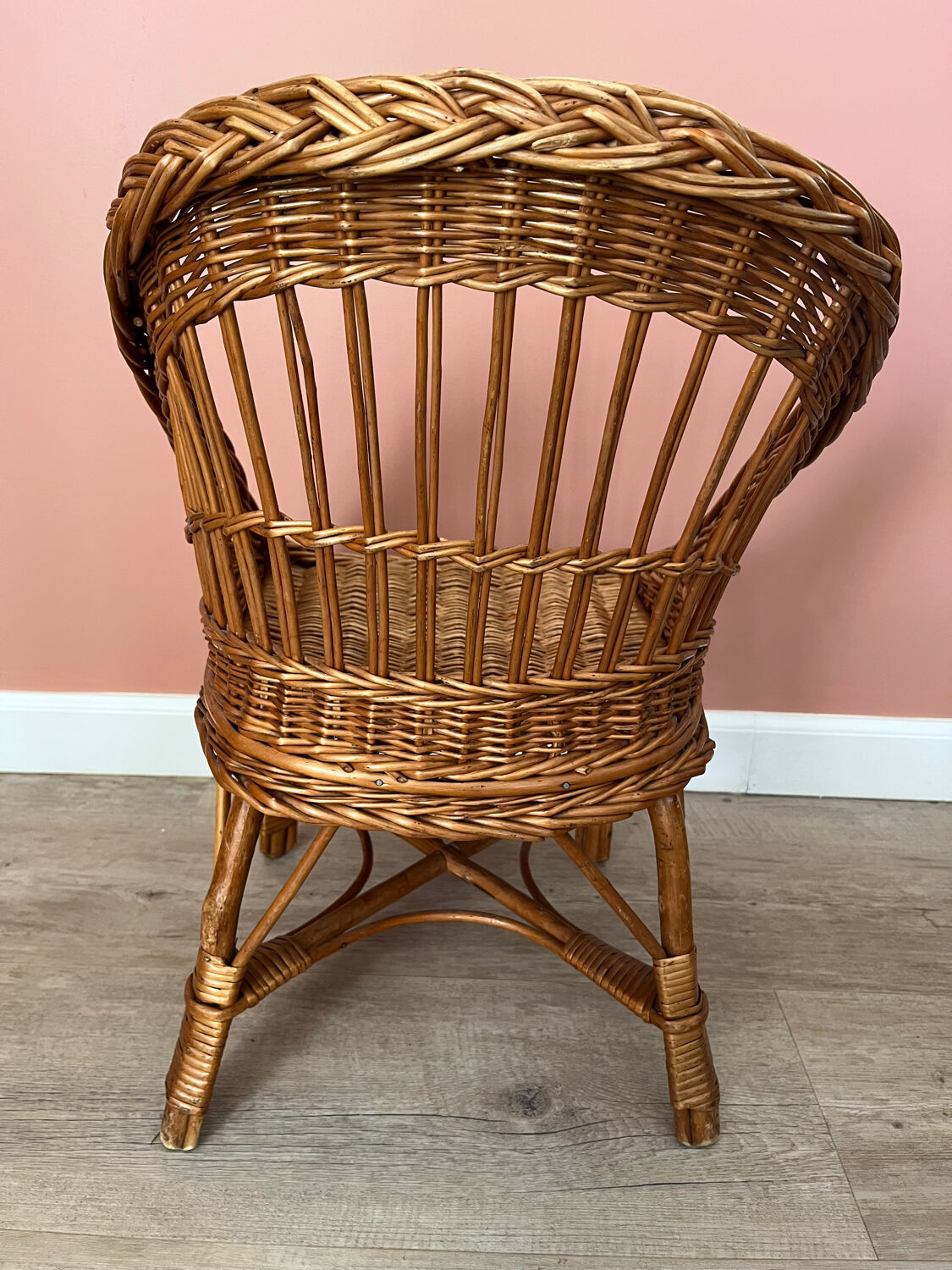 Small wicker children's armchair