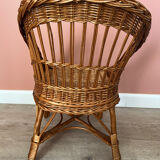 Small wicker children's armchair