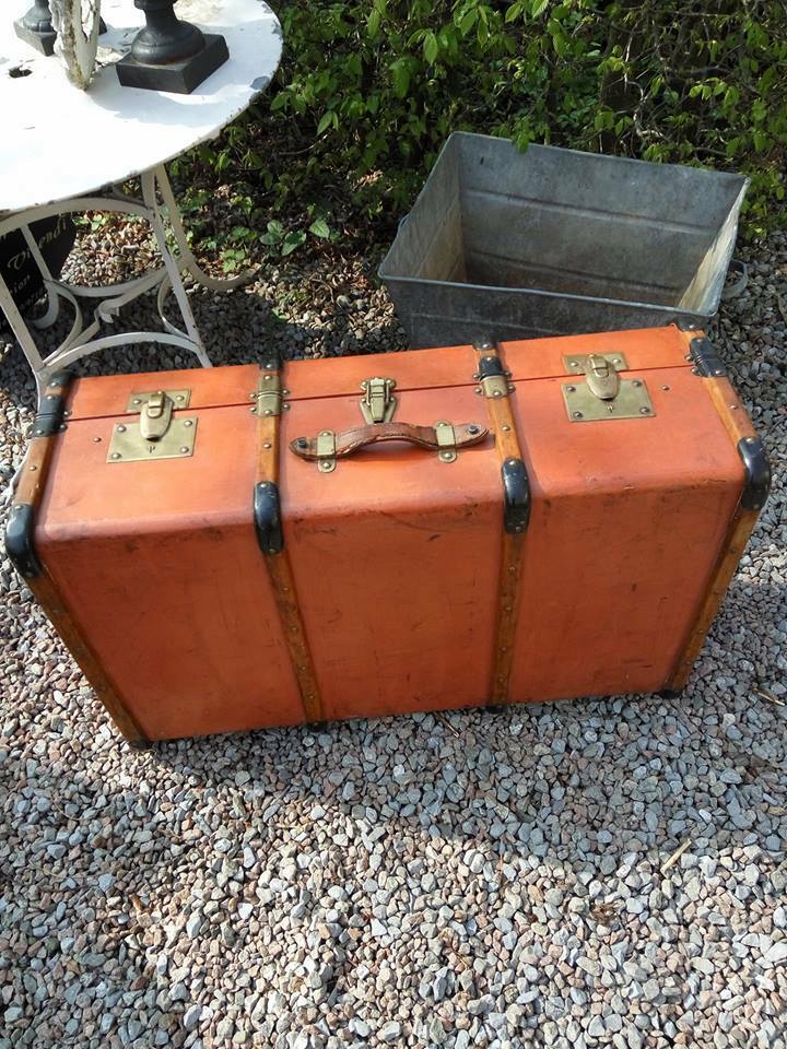 Old wooden trunk