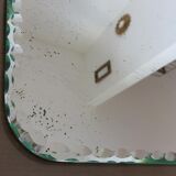 Bevelled mirror free form art deco years 40/50 - 48x35cm