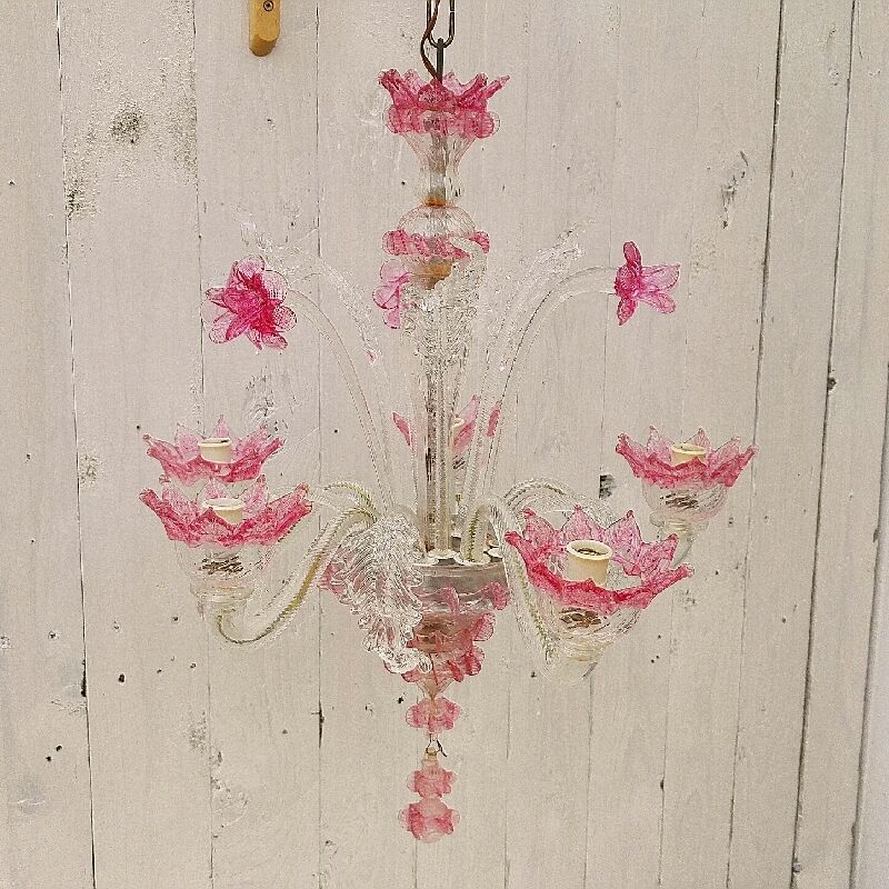 Murano glass chandelier romantic Casanova style
