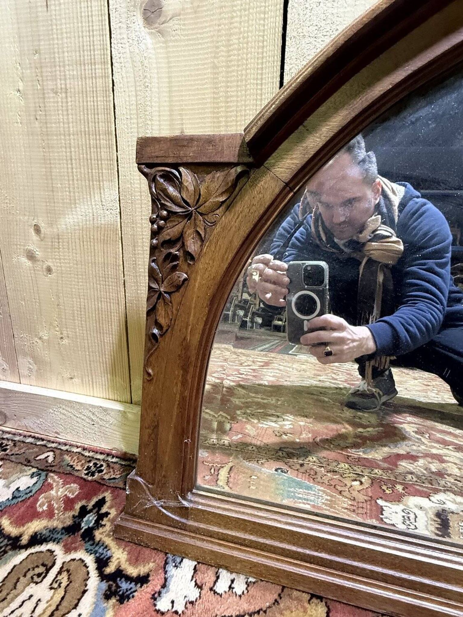 Miroir de brasserie - bistrot Art Déco